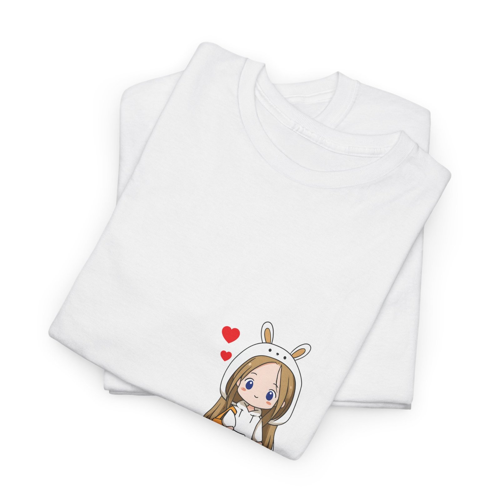 cute bunny onesie girl t‑shirt — kawaii heart graphic tee cute bunny onesie girl t‑shirt — kawaii heart graphic tee