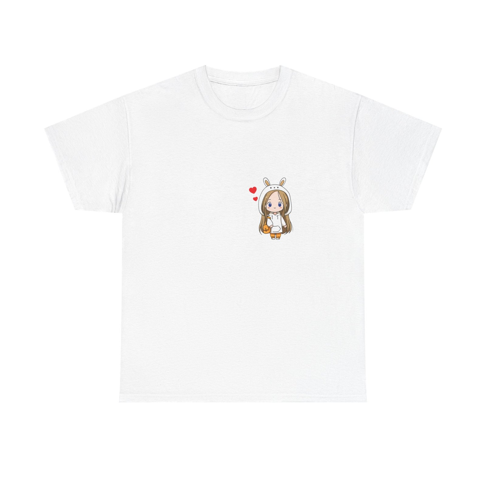 cute bunny onesie girl t‑shirt — kawaii heart graphic tee cute bunny onesie girl t‑shirt — kawaii heart graphic tee