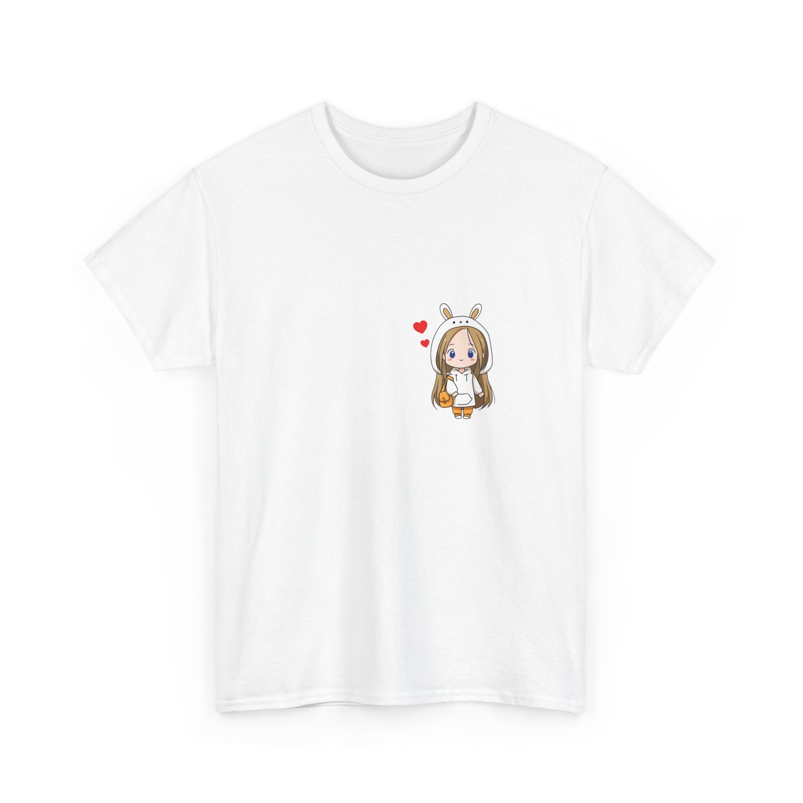 cute bunny onesie girl t‑shirt — kawaii heart graphic tee cute bunny onesie girl t‑shirt — kawaii heart graphic tee